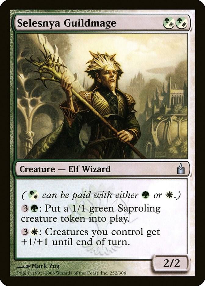 Selesnya Guildmage 252 card from Ravnica: City of Guilds