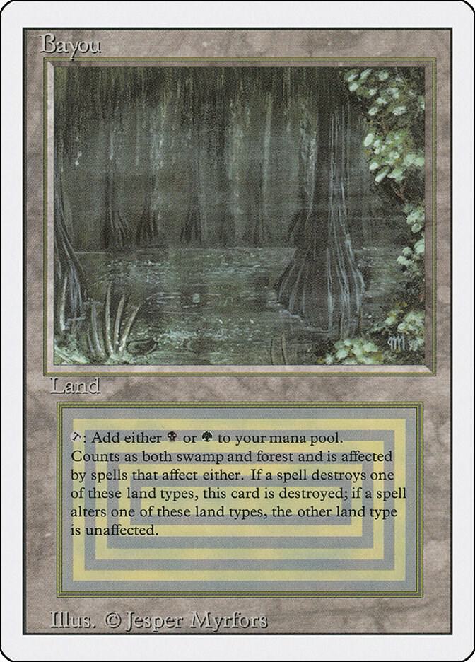 Bayou card from Revised Edition