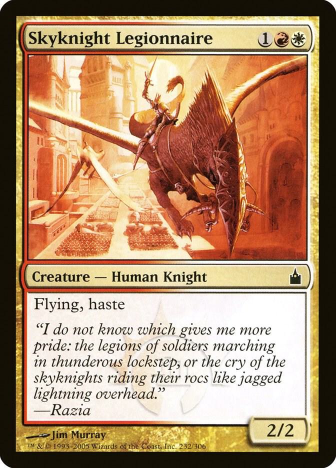 Skyknight Legionnaire 232 card from Ravnica: City of Guilds