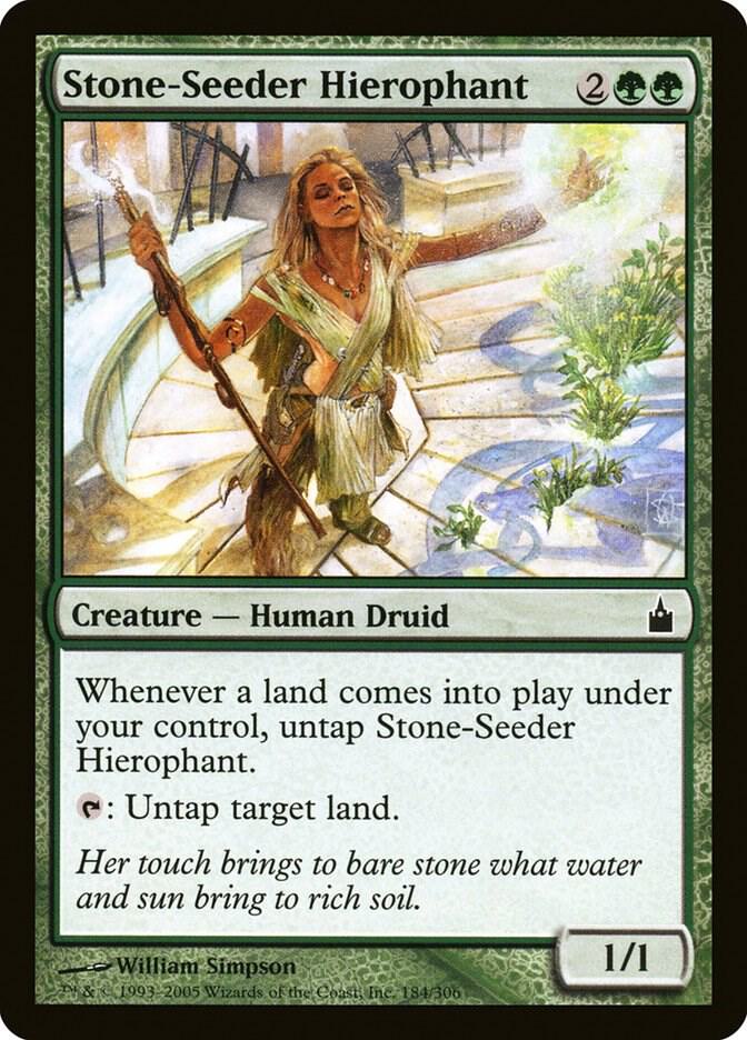 Stone-Seeder Hierophant 184 card from Ravnica: City of Guilds