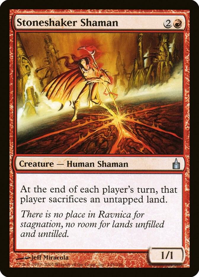 Stoneshaker Shaman 145 card from Ravnica: City of Guilds
