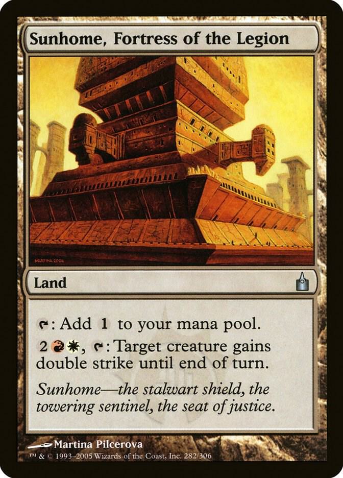 Sunhome, Fortress of the Legion 282 card from Ravnica: City of Guilds