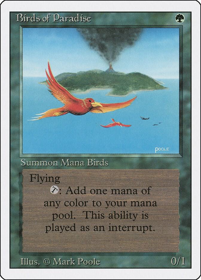 Birds of Paradise card from Revised Edition