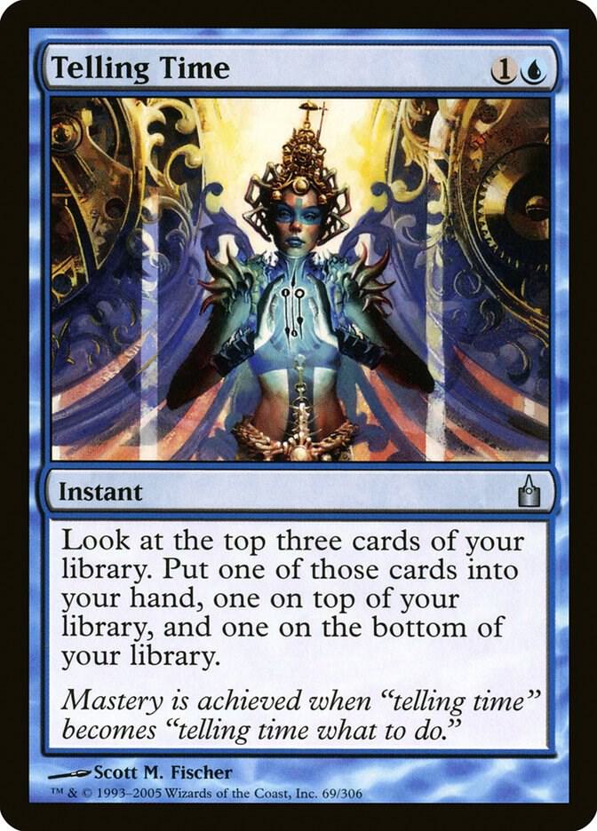 Telling Time 69 card from Ravnica: City of Guilds