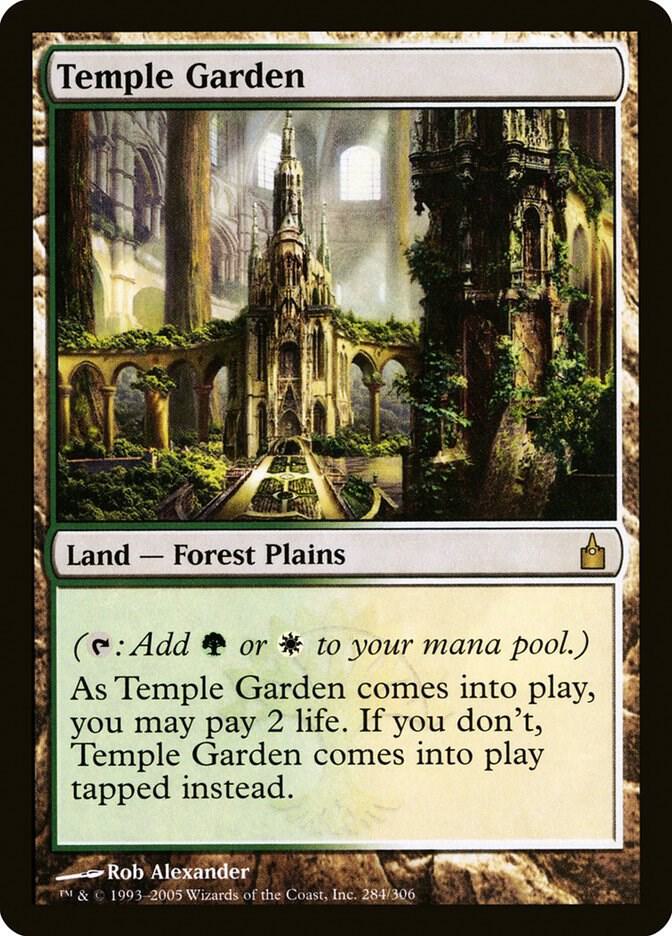 Temple Garden 284 card from Ravnica: City of Guilds