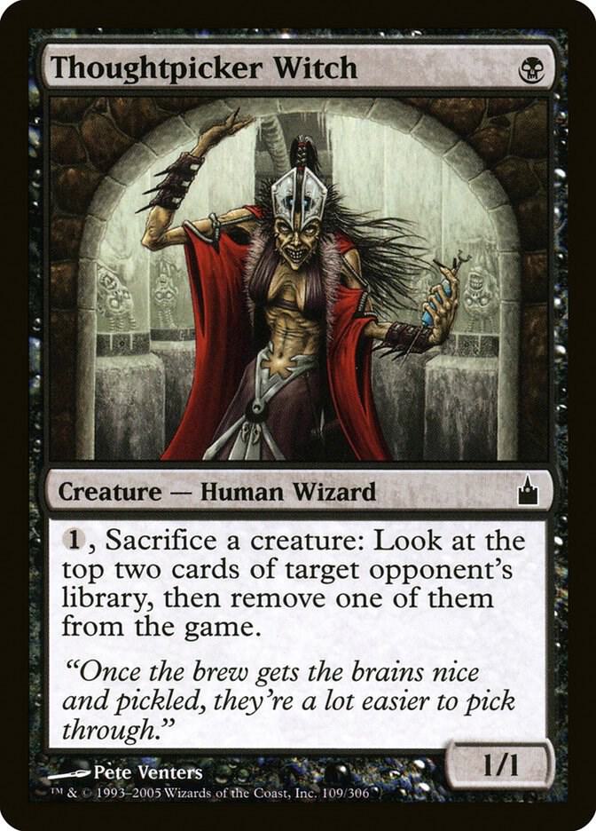 Thoughtpicker Witch 109 card from Ravnica: City of Guilds