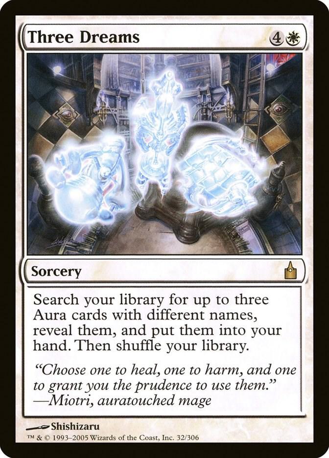Three Dreams 32 card from Ravnica: City of Guilds
