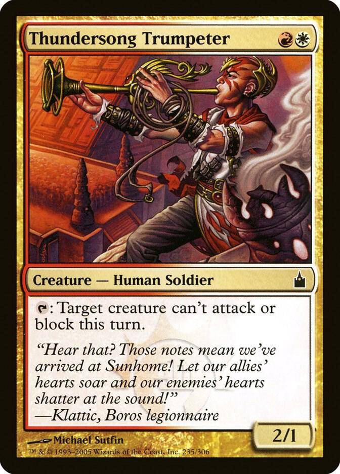 Thundersong Trumpeter 235 card from Ravnica: City of Guilds