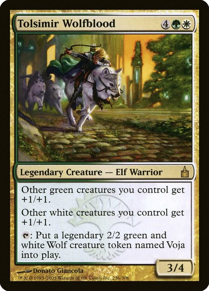 Tolsimir Wolfblood 236 card from Ravnica: City of Guilds