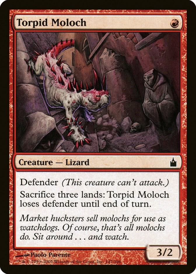 Torpid Moloch 147 card from Ravnica: City of Guilds