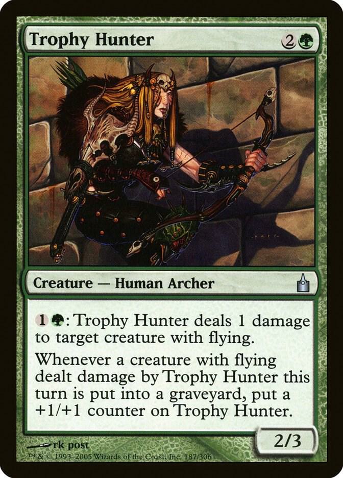 Trophy Hunter 187 card from Ravnica: City of Guilds