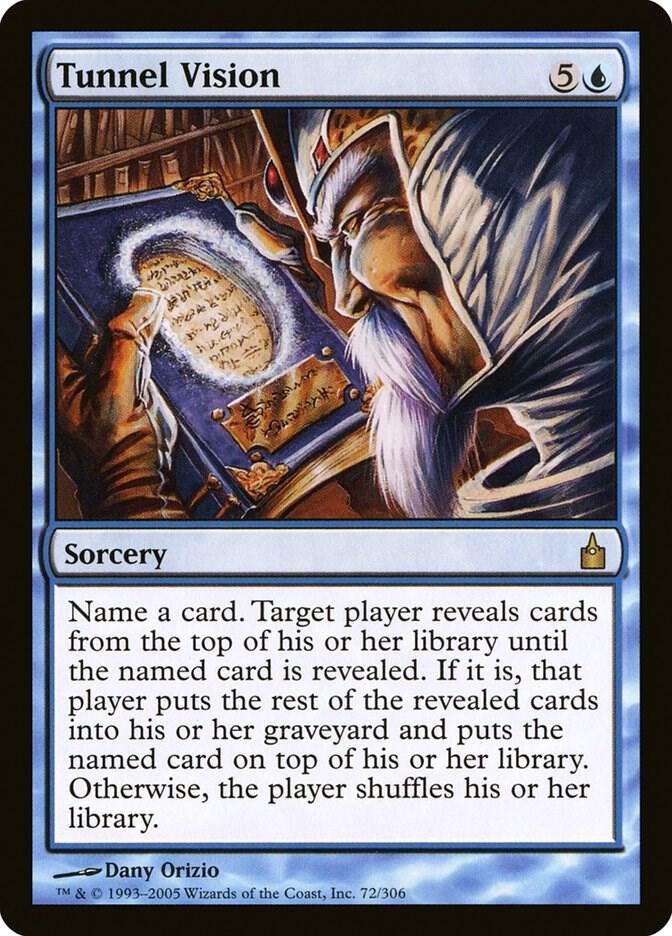 Tunnel Vision 72 card from Ravnica: City of Guilds