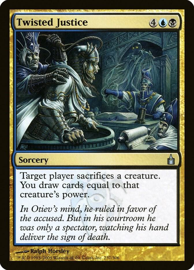 Twisted Justice 237 card from Ravnica: City of Guilds