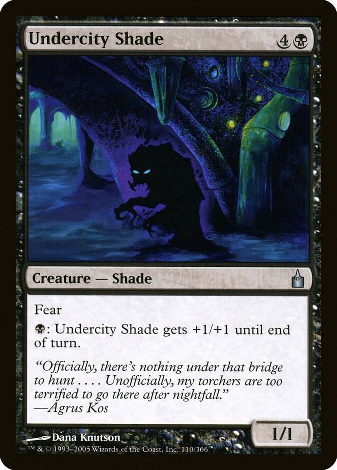 Undercity Shade 110 card from Ravnica: City of Guilds