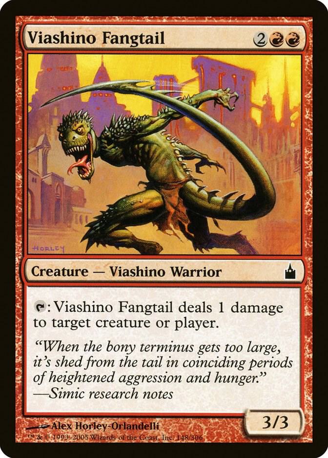 Viashino Fangtail 148 card from Ravnica: City of Guilds