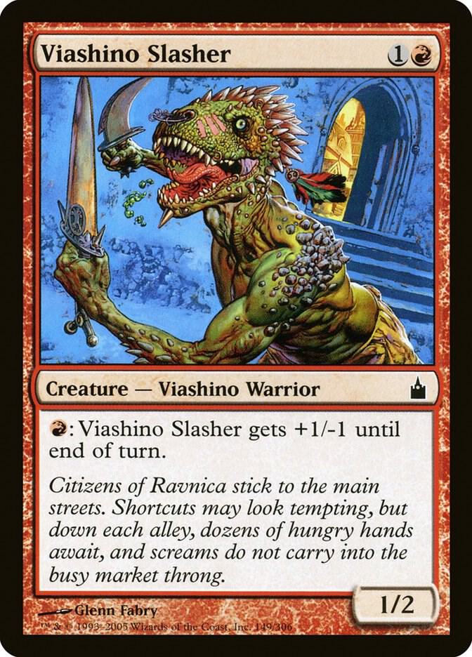 Viashino Slasher 149 card from Ravnica: City of Guilds