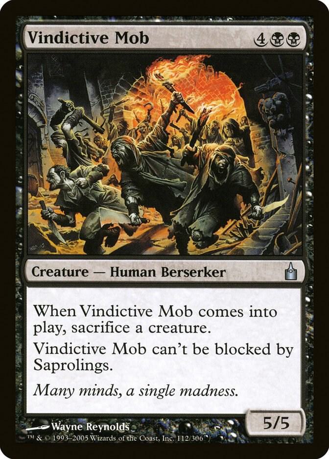 Vindictive Mob 112 card from Ravnica: City of Guilds