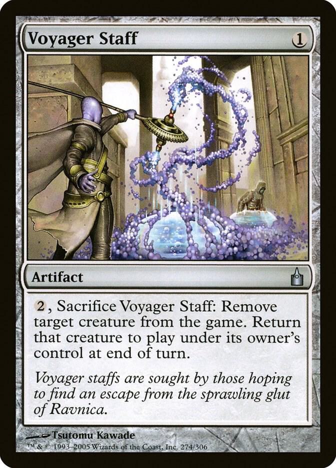 Voyager Staff 274 card from Ravnica: City of Guilds