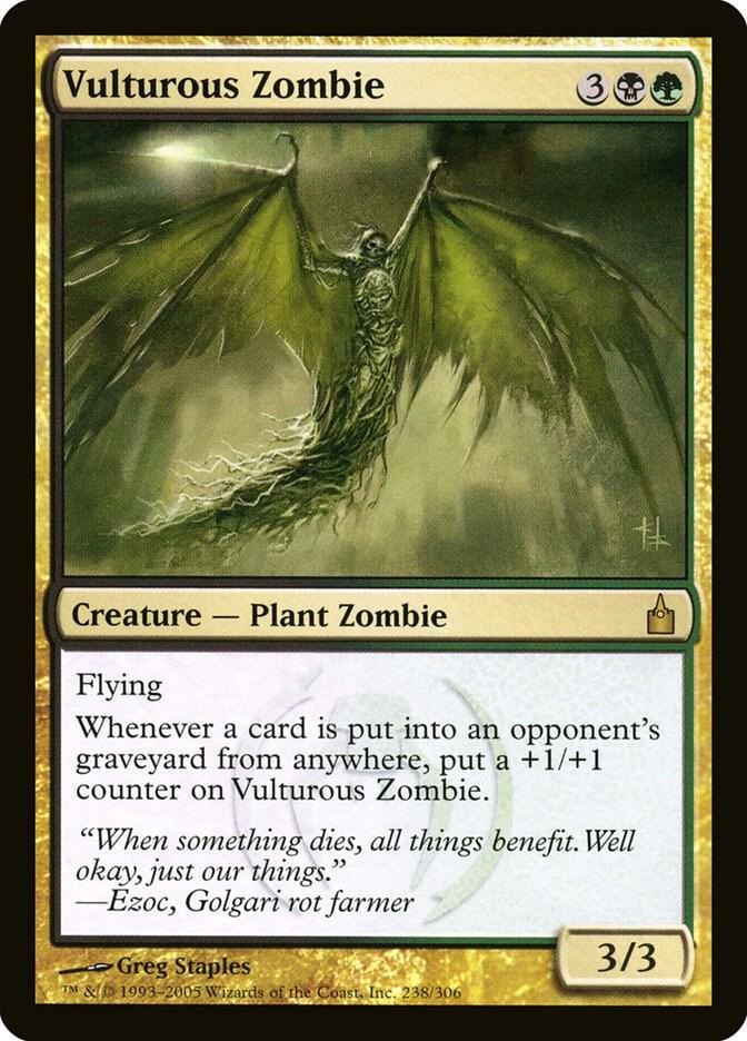 Vulturous Zombie 238 card from Ravnica: City of Guilds