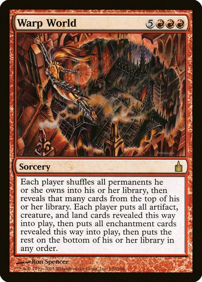 Warp World 150 card from Ravnica: City of Guilds