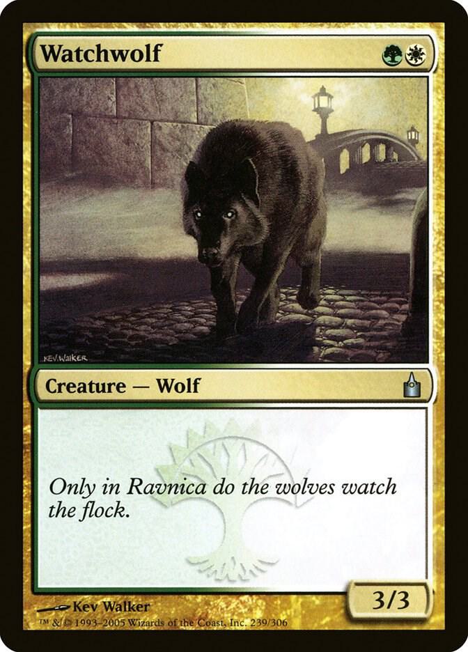 Watchwolf 239 card from Ravnica: City of Guilds