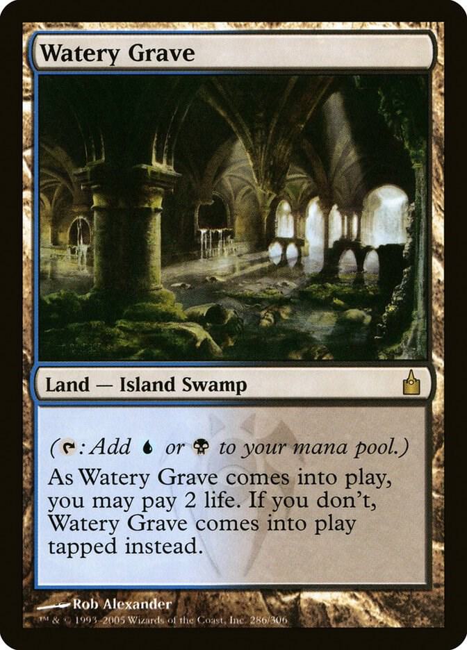 Watery Grave 286 card from Ravnica: City of Guilds