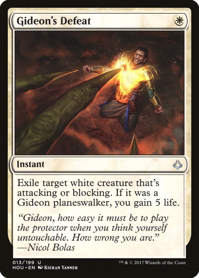 Gideon's Defeat 13 card from Hour of Devastation