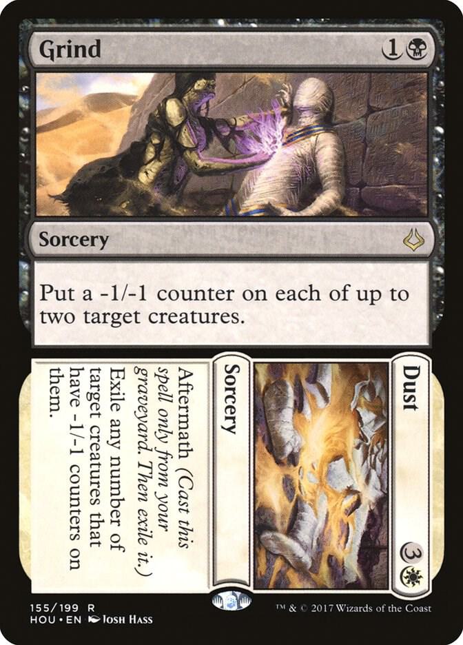 Grind // Dust 155 card from Hour of Devastation