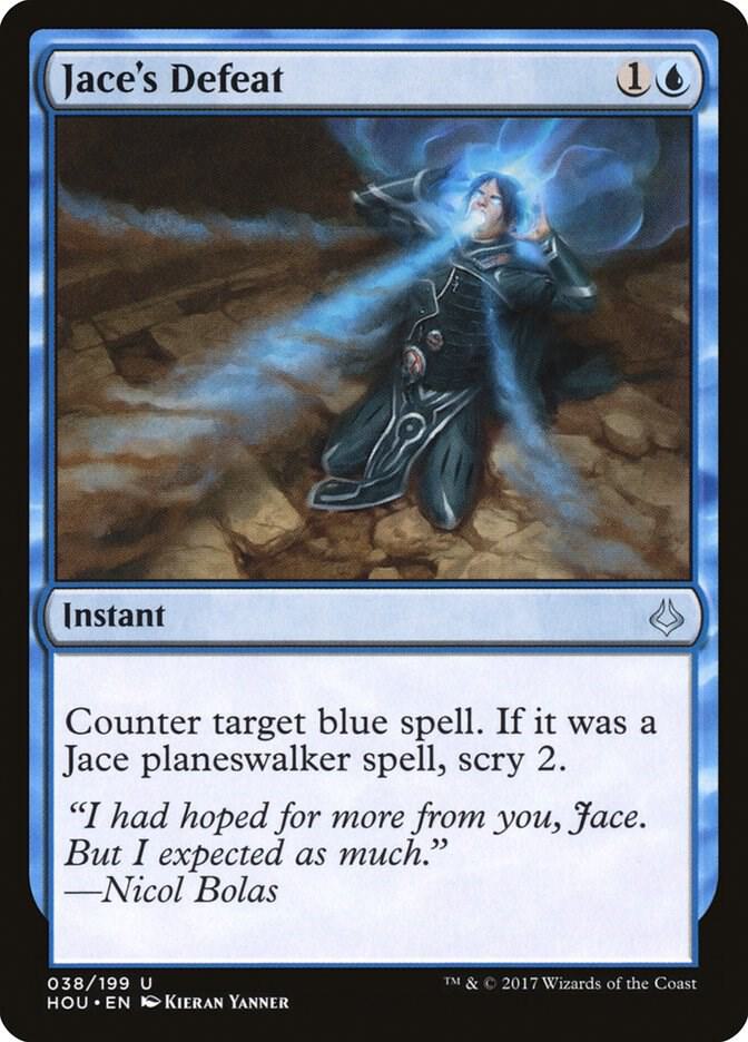 Jace's Defeat 38 card from Hour of Devastation