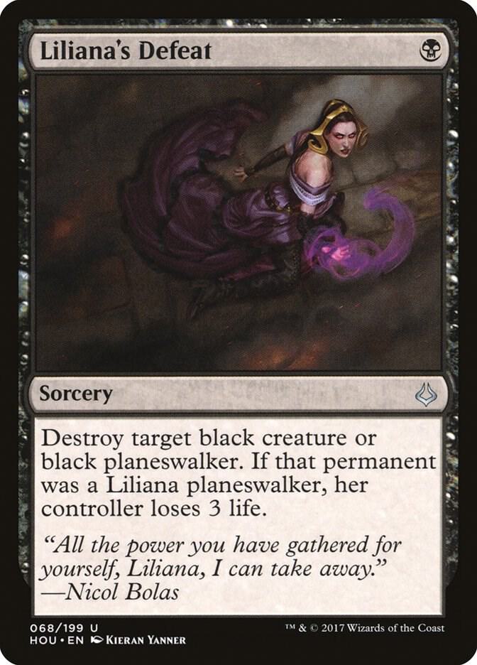 Liliana's Defeat 68 card from Hour of Devastation