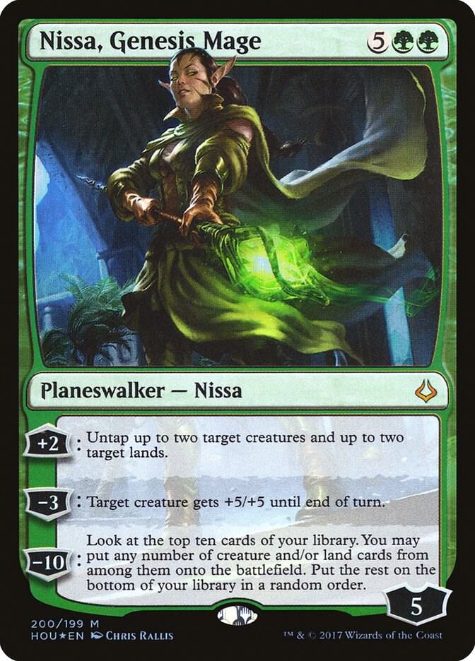 Nissa, Genesis Mage 200 card from Hour of Devastation