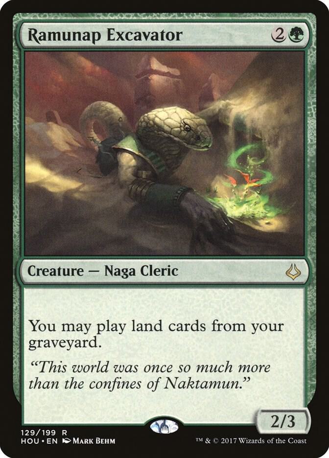 Ramunap Excavator 129 card from Hour of Devastation