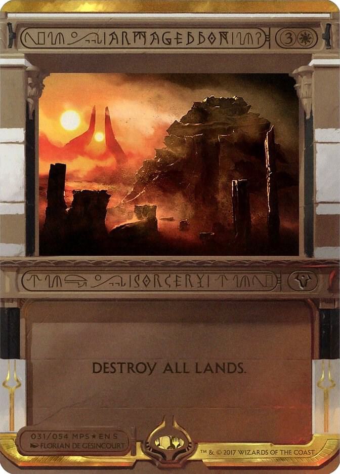 Armageddon 31 card from Masterpiece Series: Amonkhet Invocations