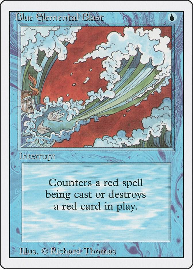 Blue Elemental Blast card from Revised Edition