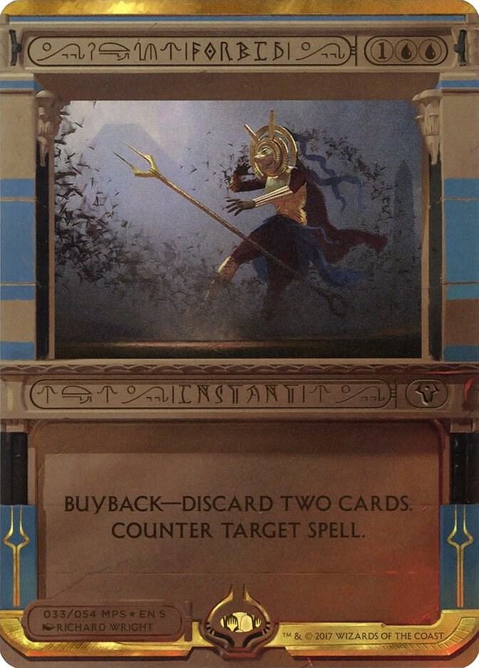 Forbid 33 card from Masterpiece Series: Amonkhet Invocations