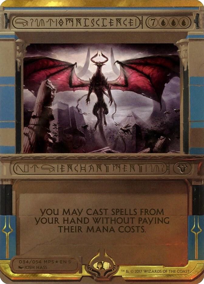 Omniscience 34 card from Masterpiece Series: Amonkhet Invocations
