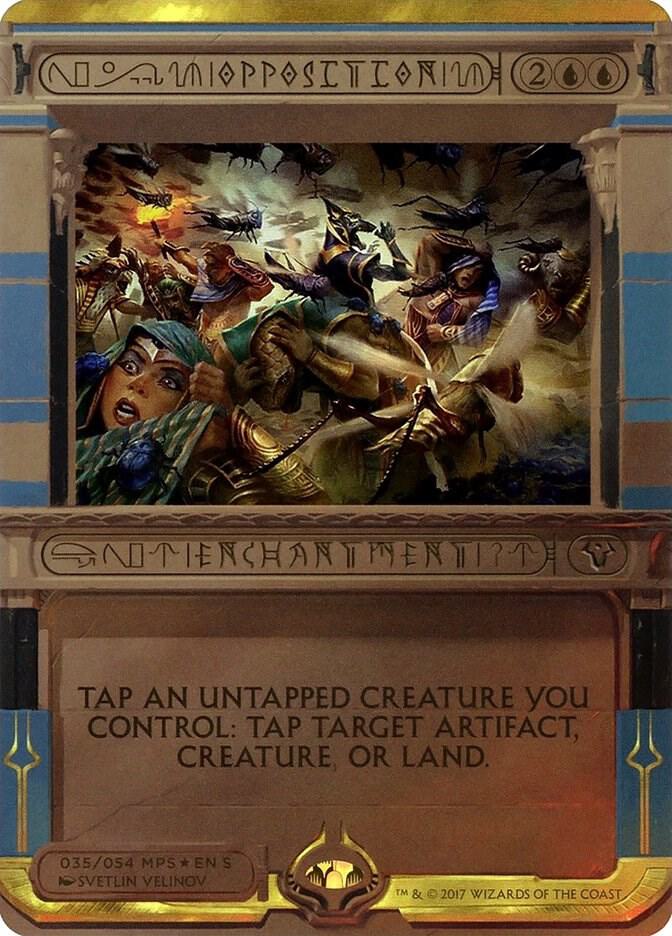 Opposition 35 card from Masterpiece Series: Amonkhet Invocations