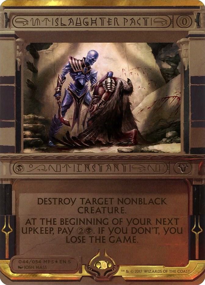 Slaughter Pact 44 card from Masterpiece Series: Amonkhet Invocations