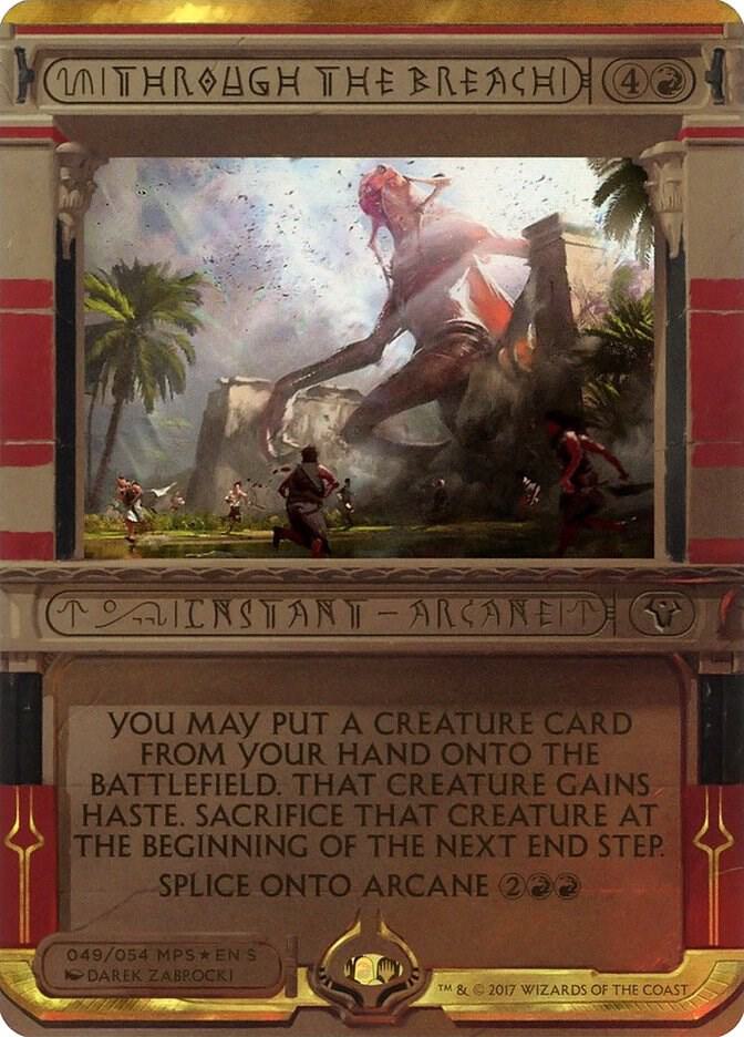 Through the Breach 49 card from Masterpiece Series: Amonkhet Invocations