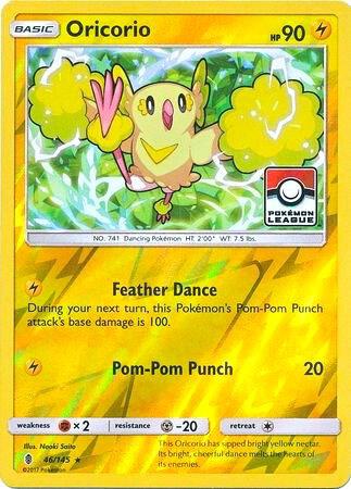 Oricorio - 46/145 (Pokemon League) 046/145 card from League & Championship Cards