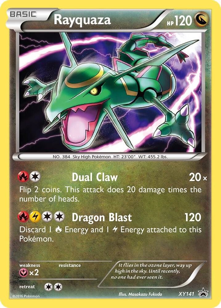 Rayquaza XY141 card from XY Promos