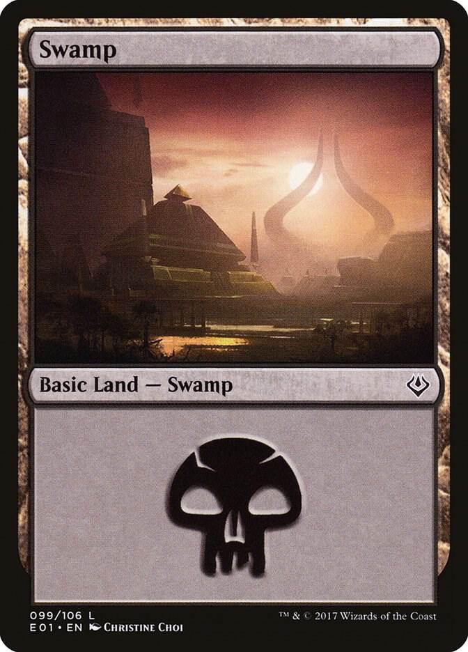 Swamp 99 card from Archenemy: Nicol Bolas