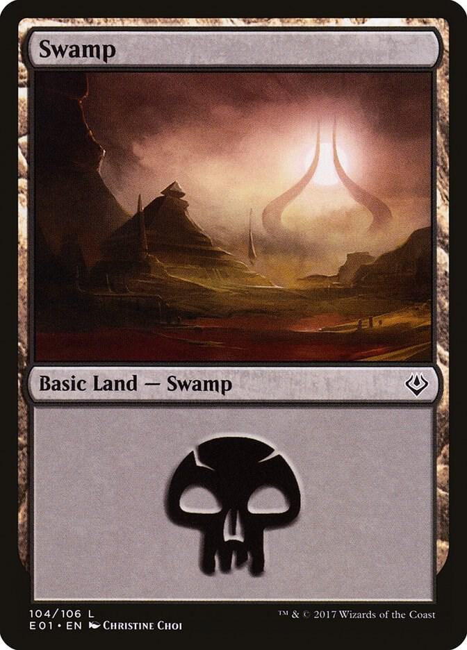 Swamp 104 card from Archenemy: Nicol Bolas