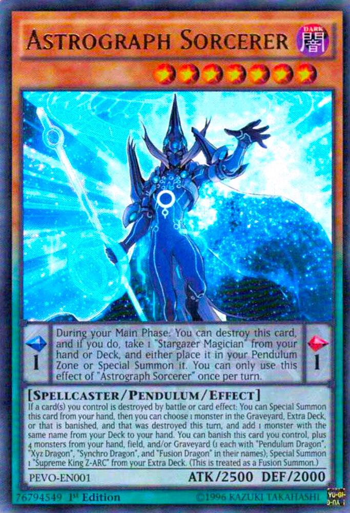 Astrograph Sorcerer PEVO-EN001 card from Pendulum Evolution