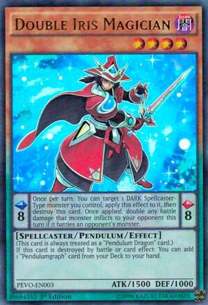 Double Iris Magician PEVO-EN003 card from Pendulum Evolution