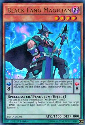 Black Fang Magician PEVO-EN004 card from Pendulum Evolution