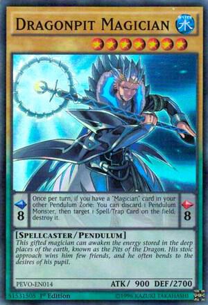 Dragonpit Magician PEVO-EN014 card from Pendulum Evolution