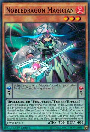 Nobledragon Magician PEVO-EN015 card from Pendulum Evolution