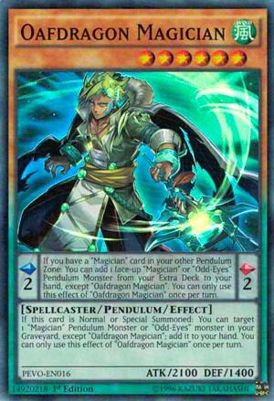 Oafdragon Magician PEVO-EN016 card from Pendulum Evolution