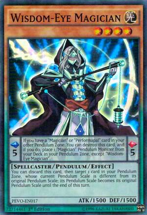 Wisdom-Eye Magician PEVO-EN017 card from Pendulum Evolution